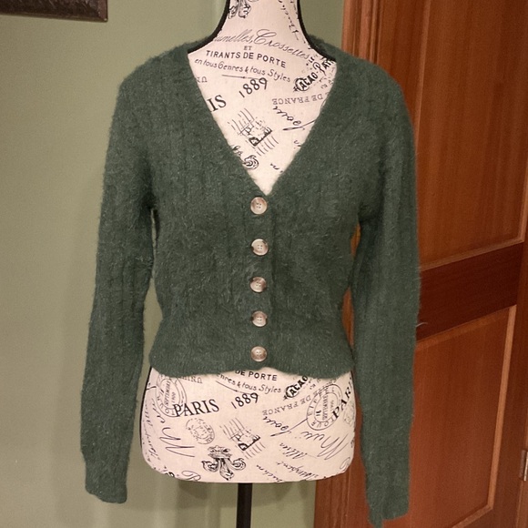 Urban Outfitters Sweaters - Urban Outfitters Forest Green Cardigan, Size S/P